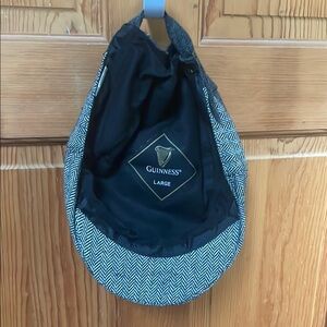 Guinness Black and White Herringbone Hat
